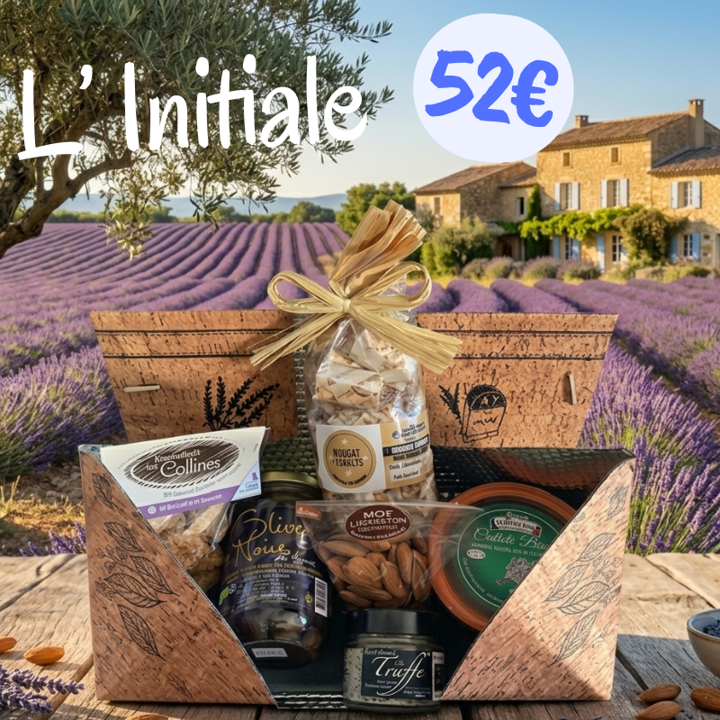 L'initiale Drôme Boite nougat olives Nyons caillette lavande truffe amandes Montelimar Provence